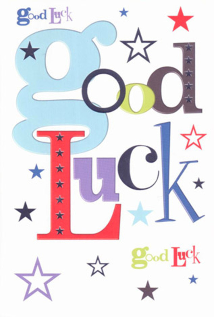 There is a distinct vibrancy to this good luck card-its cheerful bursts of typography and brilliant stars conjure the energy of a Bloomsbury street fair on a sunlit afternoon. Each letter claims its own personality: wide, airy blues; slender deep blacks; exuberant reds; and lively moss greens, each punctuated by vivid stars streaking across freshly printed white. The stars, big and small, evoke the communal buzz of the British Museum crowds or students gathering under the plane trees of Russell Square. The white spaces surrounding the bold words allow the design to breathe, forming a contemporary, heartfelt composition that feels as uplifting as the neighborhood itself. Running your fingers over its smooth surface conjures the tactile satisfaction of turning the page of a favourite novel at Senate House Library. This is no ordinary card-it is a cheery talisman of hope and possibility, a perfect gift for those embarking on the next chapter, whether it's a debut at a Bloomsbury theatre or the first day at a Covent Garden gallery. The spirit within mirrors that of Bloomsbury Florist: generous, bright, and filled with genuine belief in every dreamer's journey.